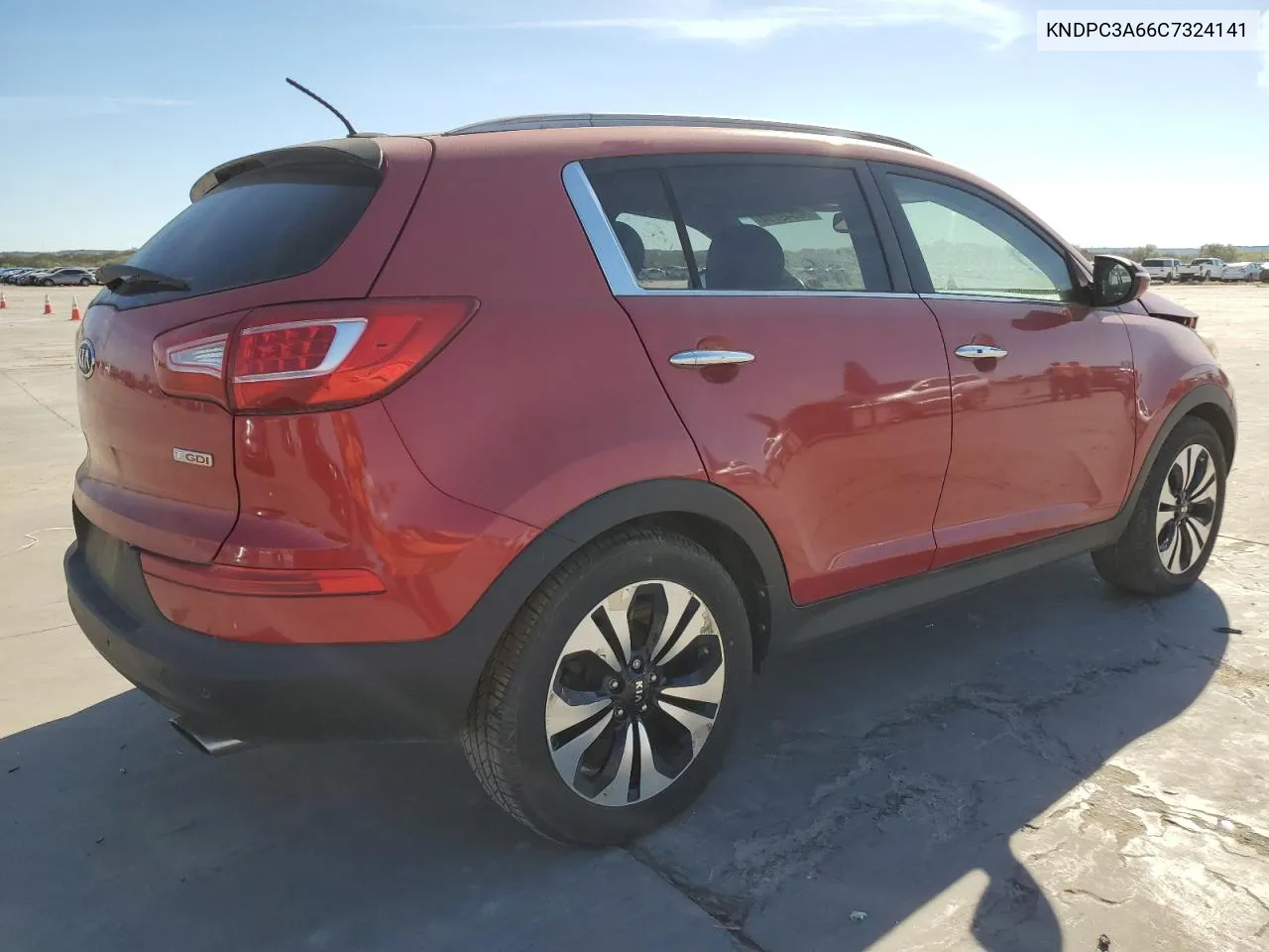 2012 Kia Sportage Sx VIN: KNDPC3A66C7324141 Lot: 80549774