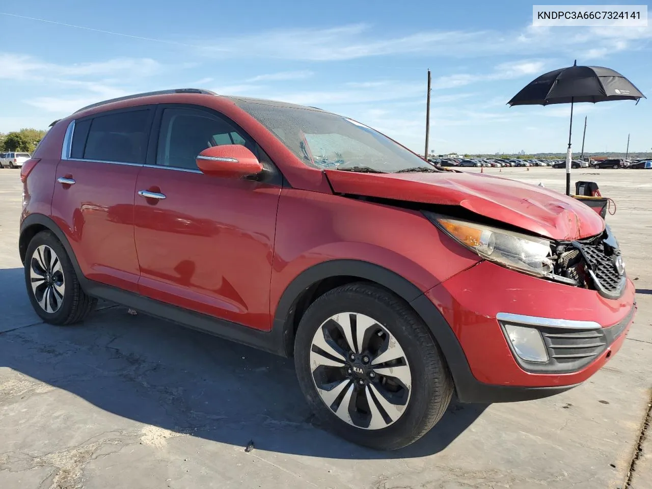 2012 Kia Sportage Sx VIN: KNDPC3A66C7324141 Lot: 80549774