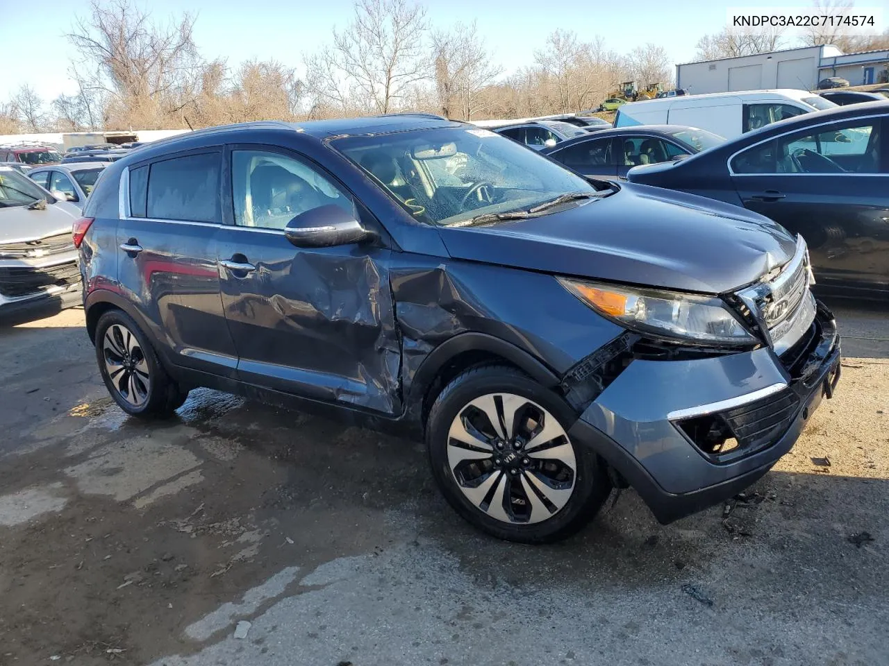 2012 Kia Sportage Ex VIN: KNDPC3A22C7174574 Lot: 80577523