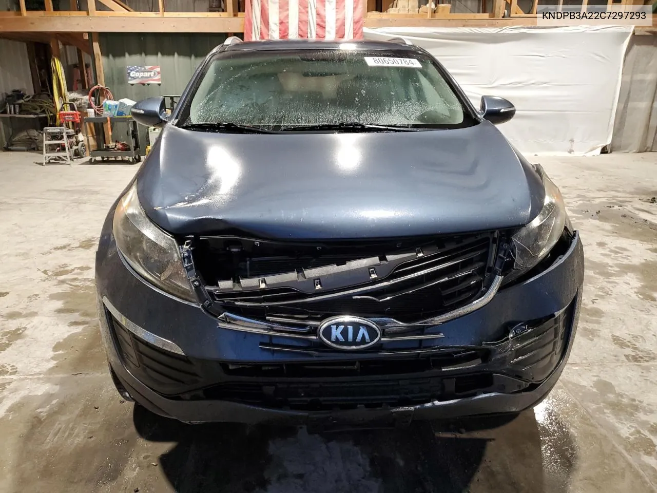 2012 Kia Sportage Base VIN: KNDPB3A22C7297293 Lot: 80650784