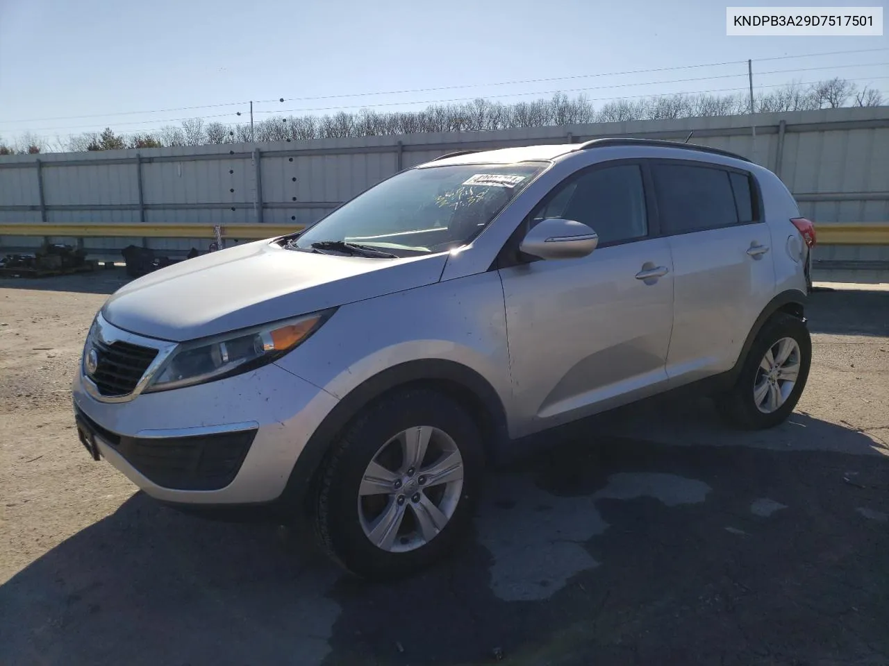 2013 Kia Sportage Base VIN: KNDPB3A29D7517501 Lot: 42881704