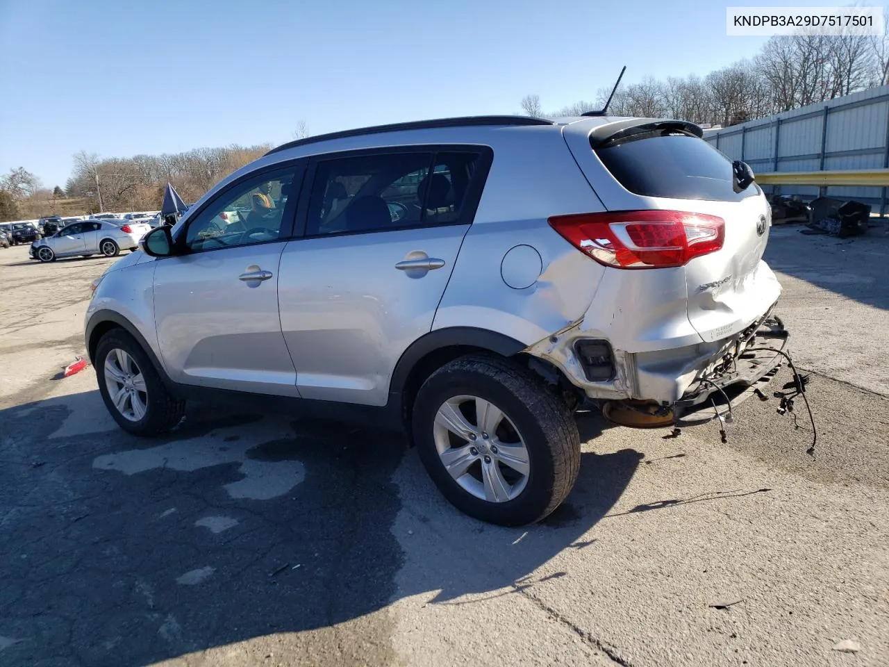 2013 Kia Sportage Base VIN: KNDPB3A29D7517501 Lot: 42881704