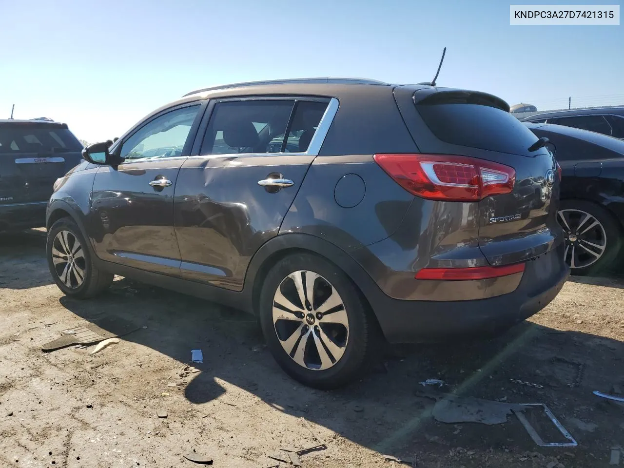 2013 Kia Sportage Ex VIN: KNDPC3A27D7421315 Lot: 52864564