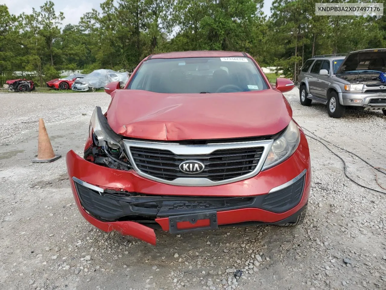 2013 Kia Sportage Base VIN: KNDPB3A2XD7497176 Lot: 57334474