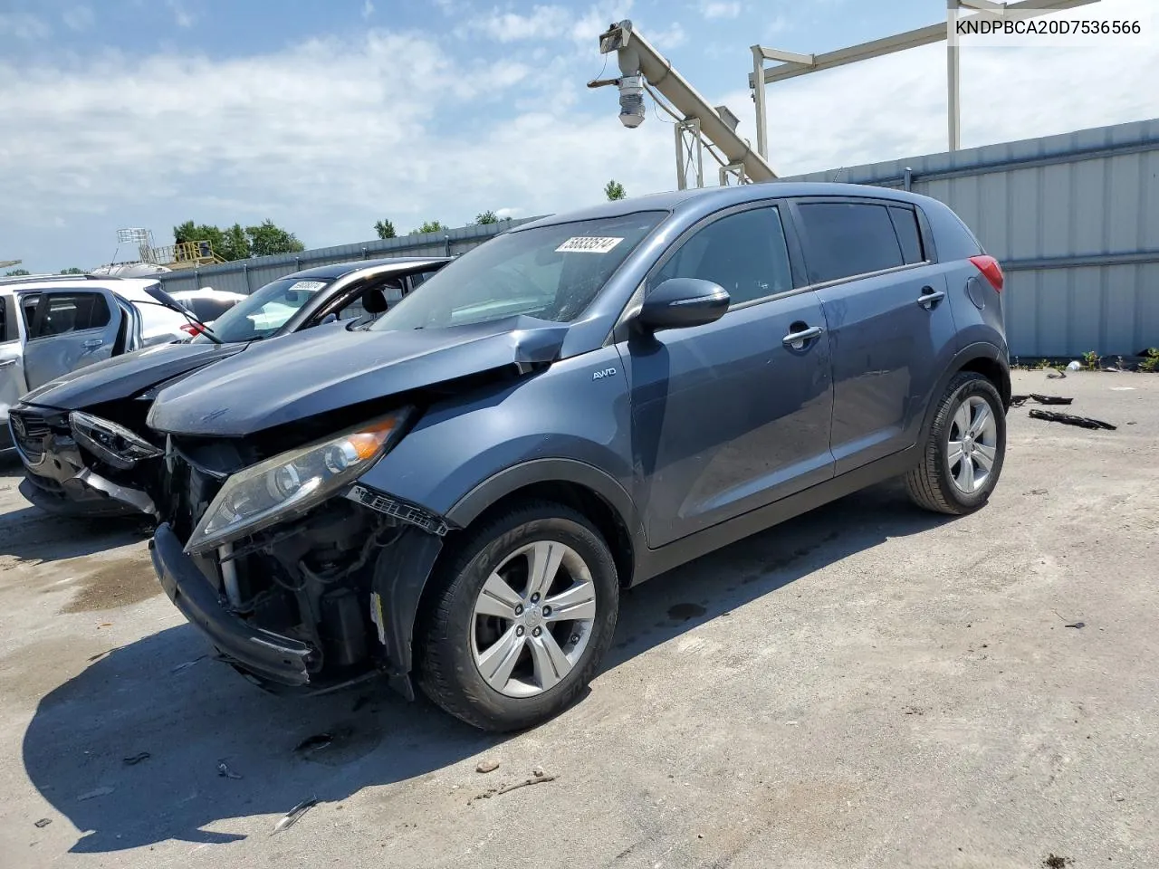 2013 Kia Sportage Lx VIN: KNDPBCA20D7536566 Lot: 58833514