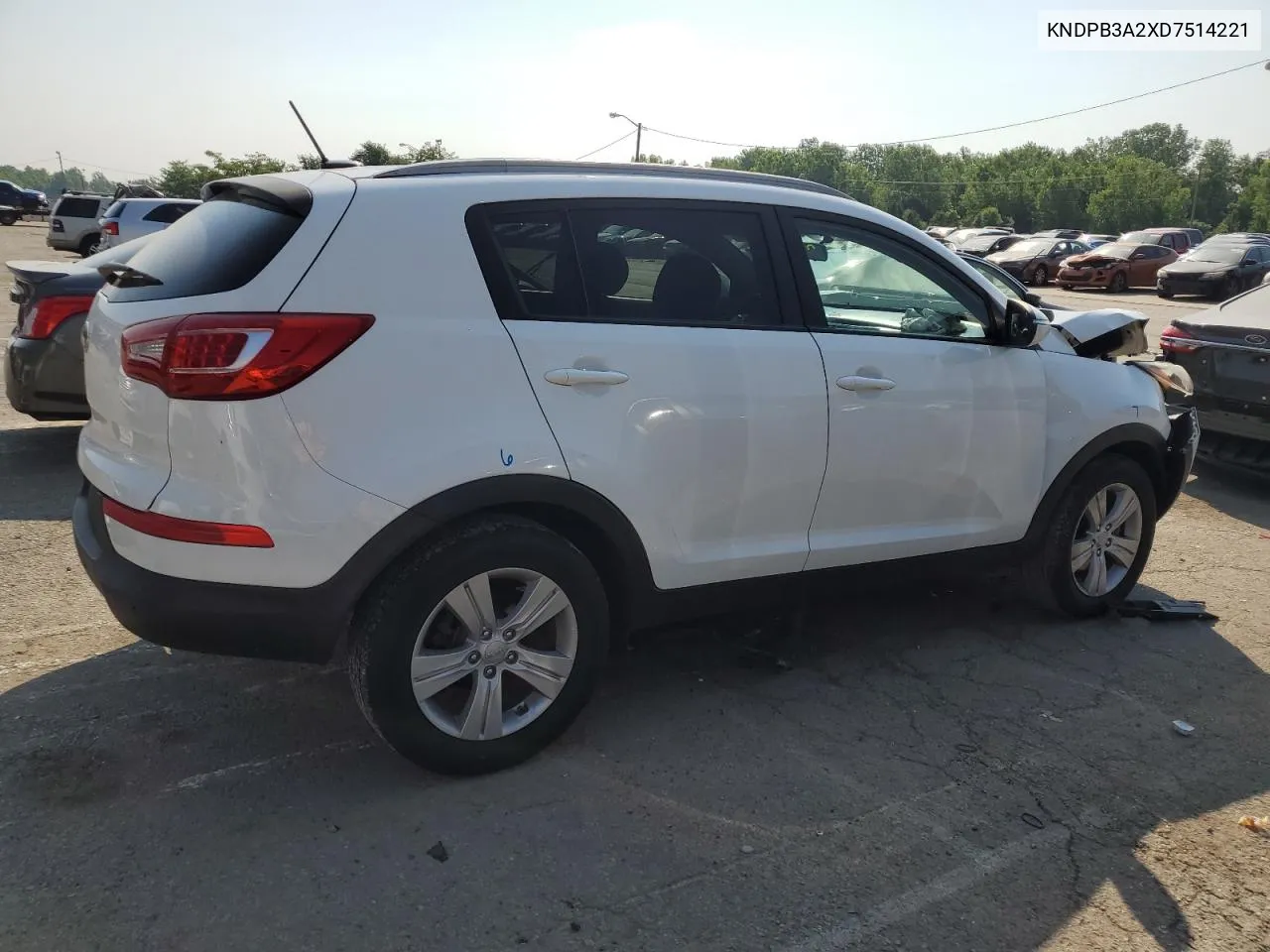 2013 Kia Sportage Base VIN: KNDPB3A2XD7514221 Lot: 59873184