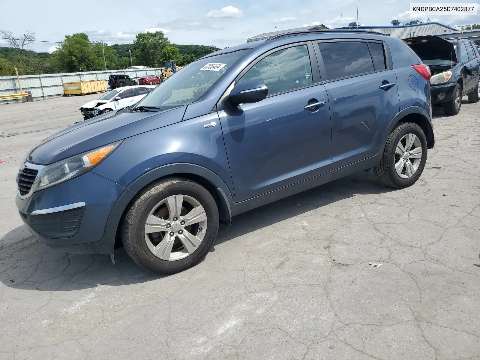 2013 Kia Sportage Lx VIN: KNDPBCA25D7402877 Lot: 62058454