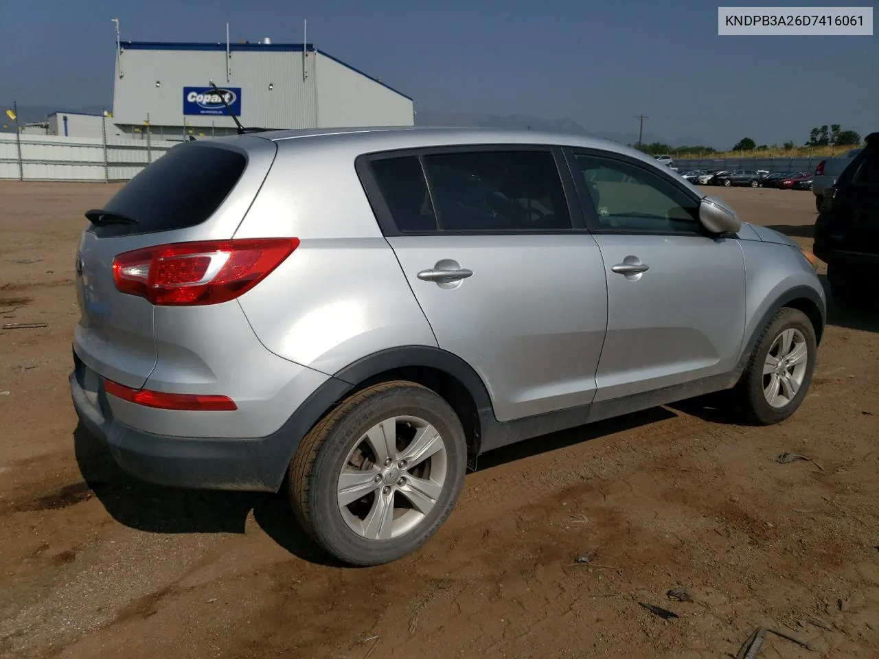 2013 Kia Sportage Base VIN: KNDPB3A26D7416061 Lot: 63723944