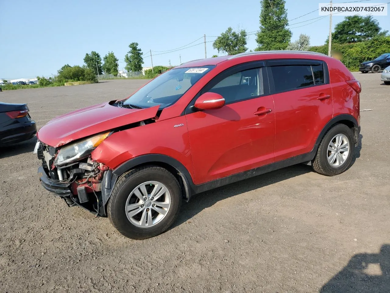 2013 Kia Sportage Lx VIN: KNDPBCA2XD7432067 Lot: 63977244