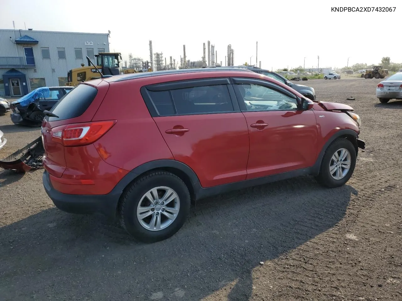 2013 Kia Sportage Lx VIN: KNDPBCA2XD7432067 Lot: 63977244