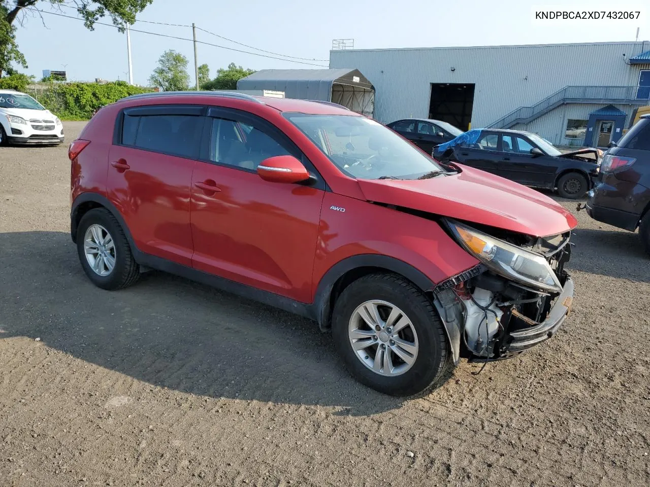 2013 Kia Sportage Lx VIN: KNDPBCA2XD7432067 Lot: 63977244