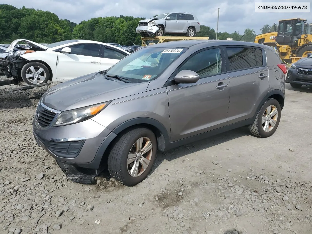 2013 Kia Sportage Base VIN: KNDPB3A28D7496978 Lot: 65118304