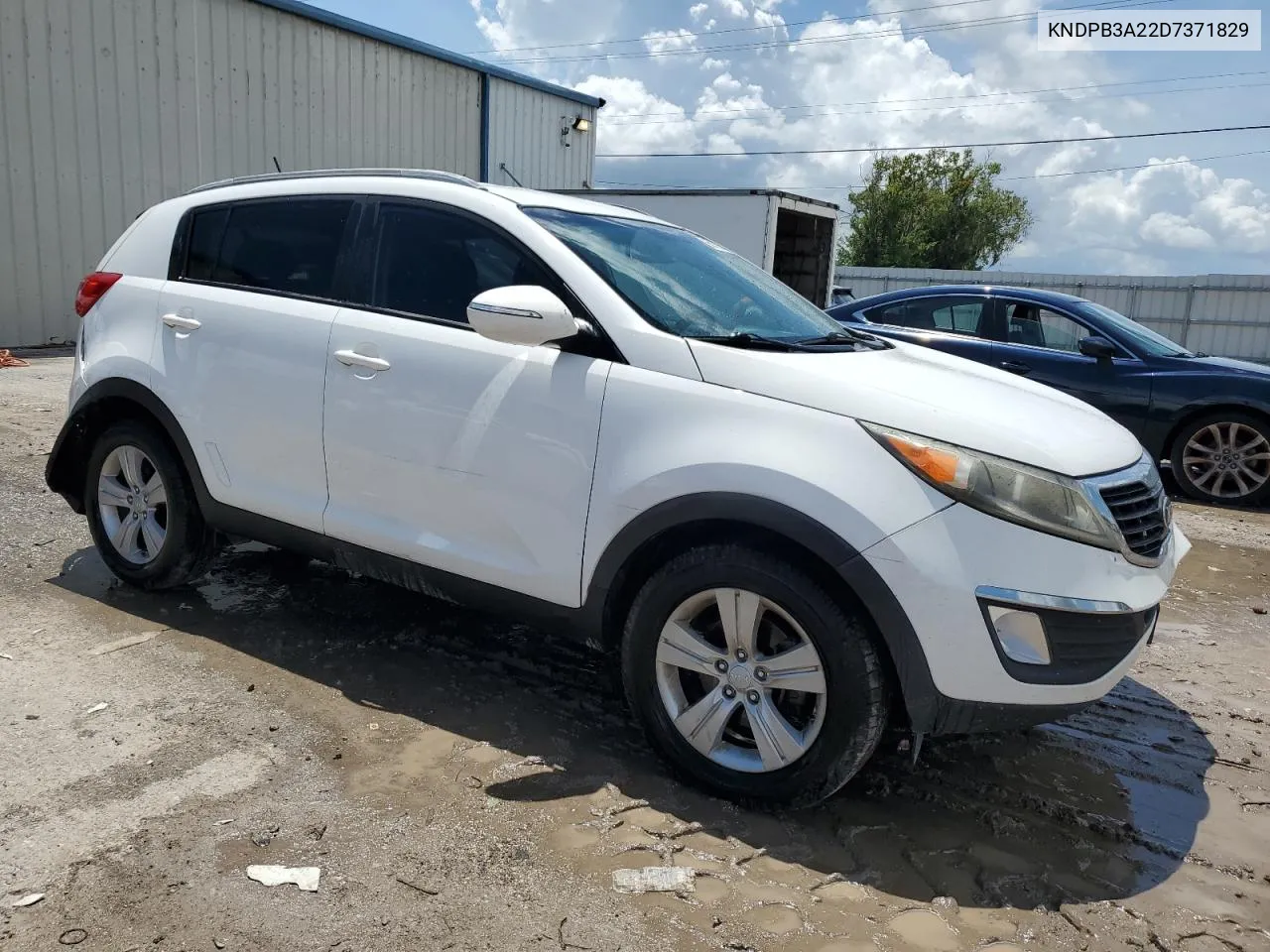 2013 Kia Sportage Base VIN: KNDPB3A22D7371829 Lot: 66350514