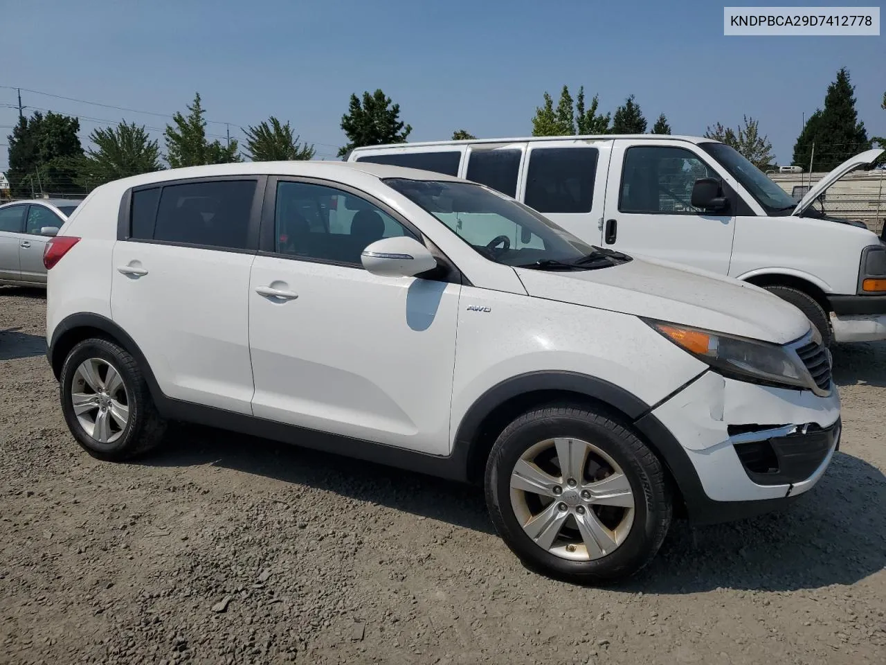 2013 Kia Sportage Lx VIN: KNDPBCA29D7412778 Lot: 66800004