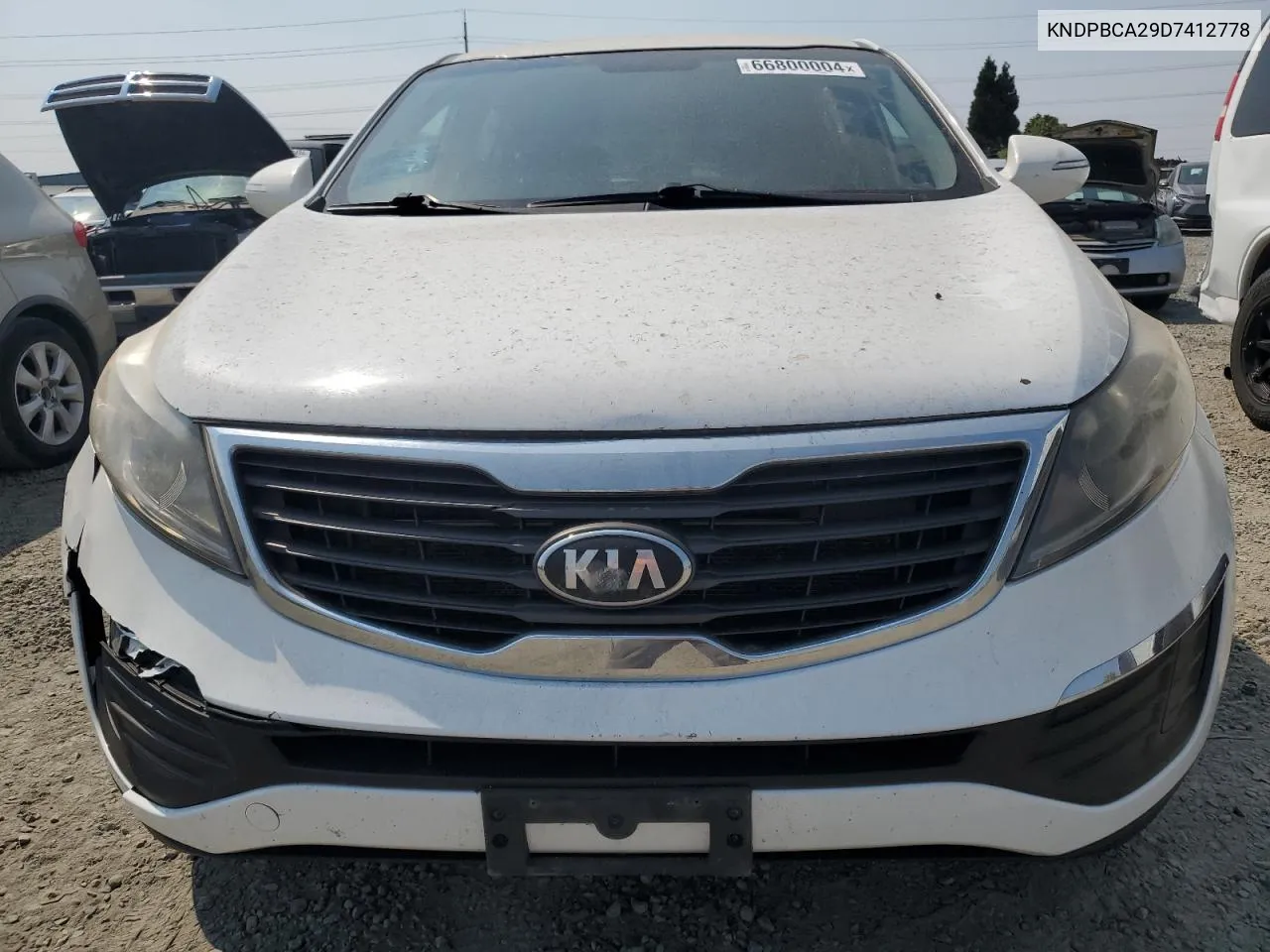 2013 Kia Sportage Lx VIN: KNDPBCA29D7412778 Lot: 66800004