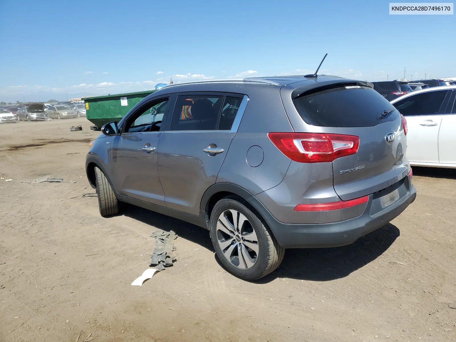 2013 Kia Sportage Ex VIN: KNDPCCA28D7496170 Lot: 66814124