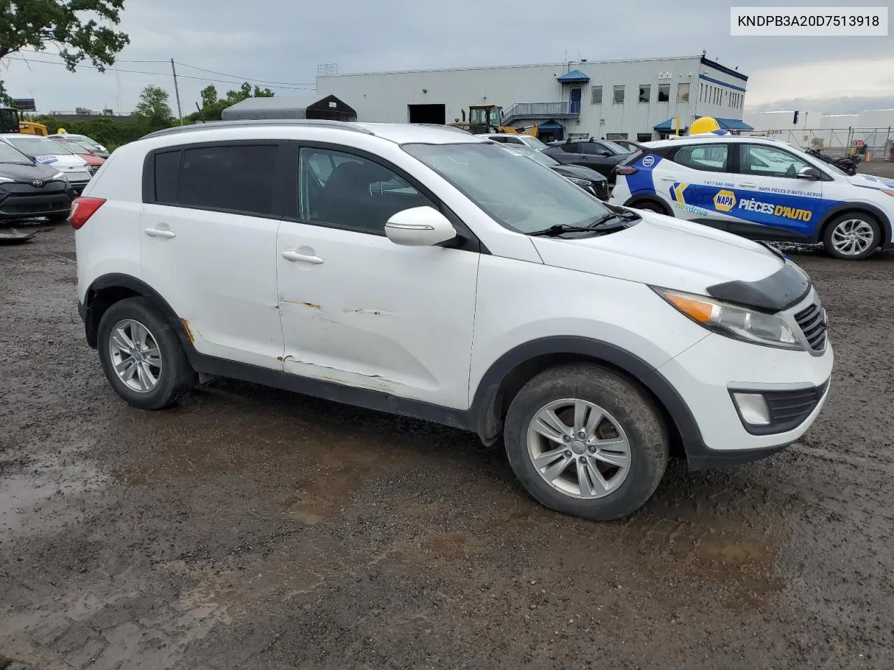 2013 Kia Sportage Base VIN: KNDPB3A20D7513918 Lot: 67867904