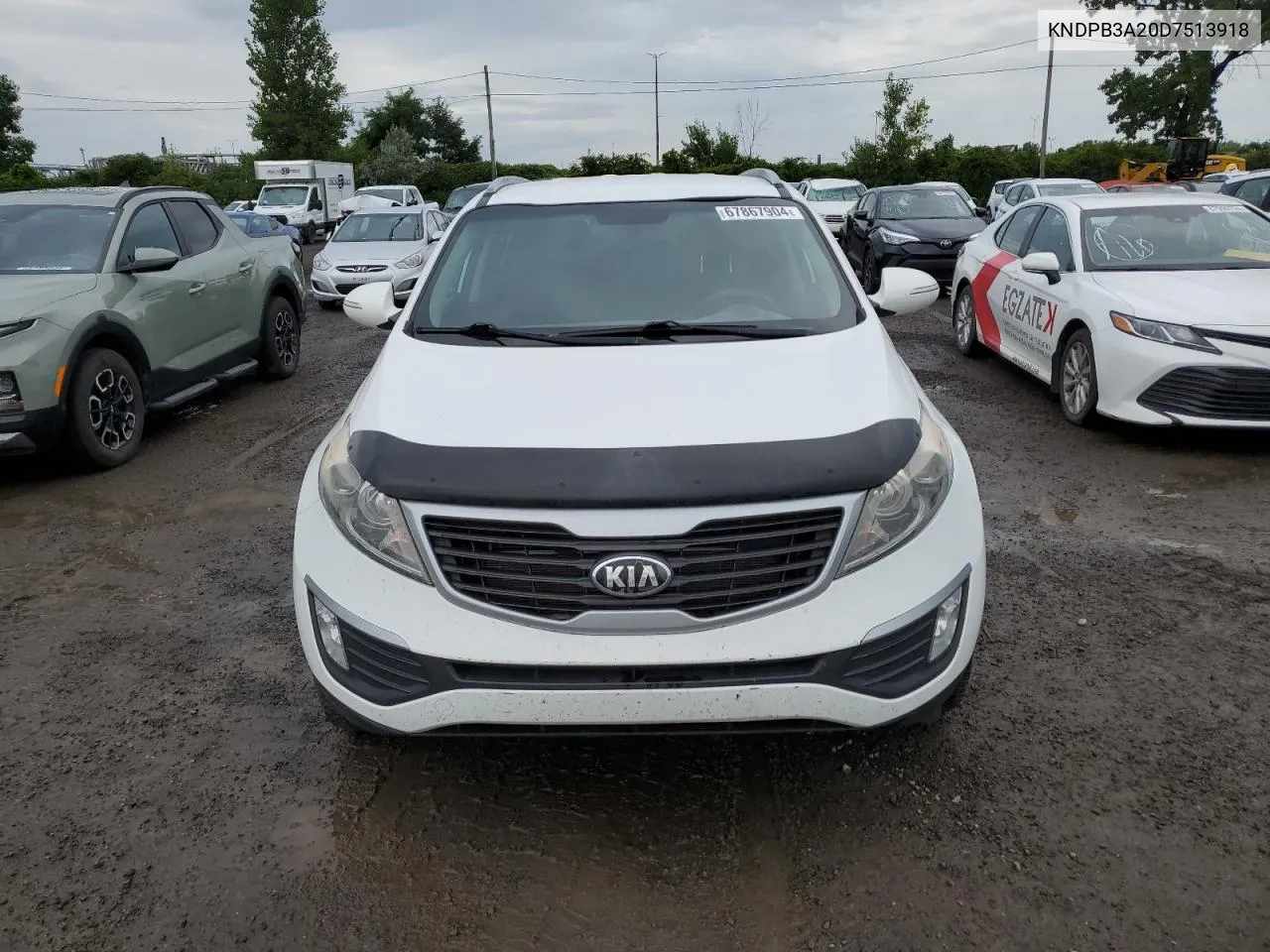 2013 Kia Sportage Base VIN: KNDPB3A20D7513918 Lot: 67867904