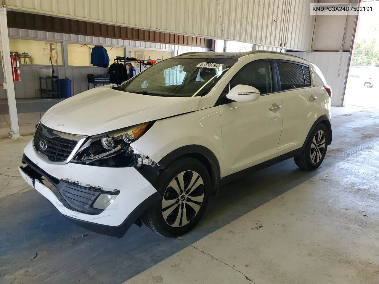 2013 Kia Sportage Ex VIN: KNDPC3A24D7502191 Lot: 67885494