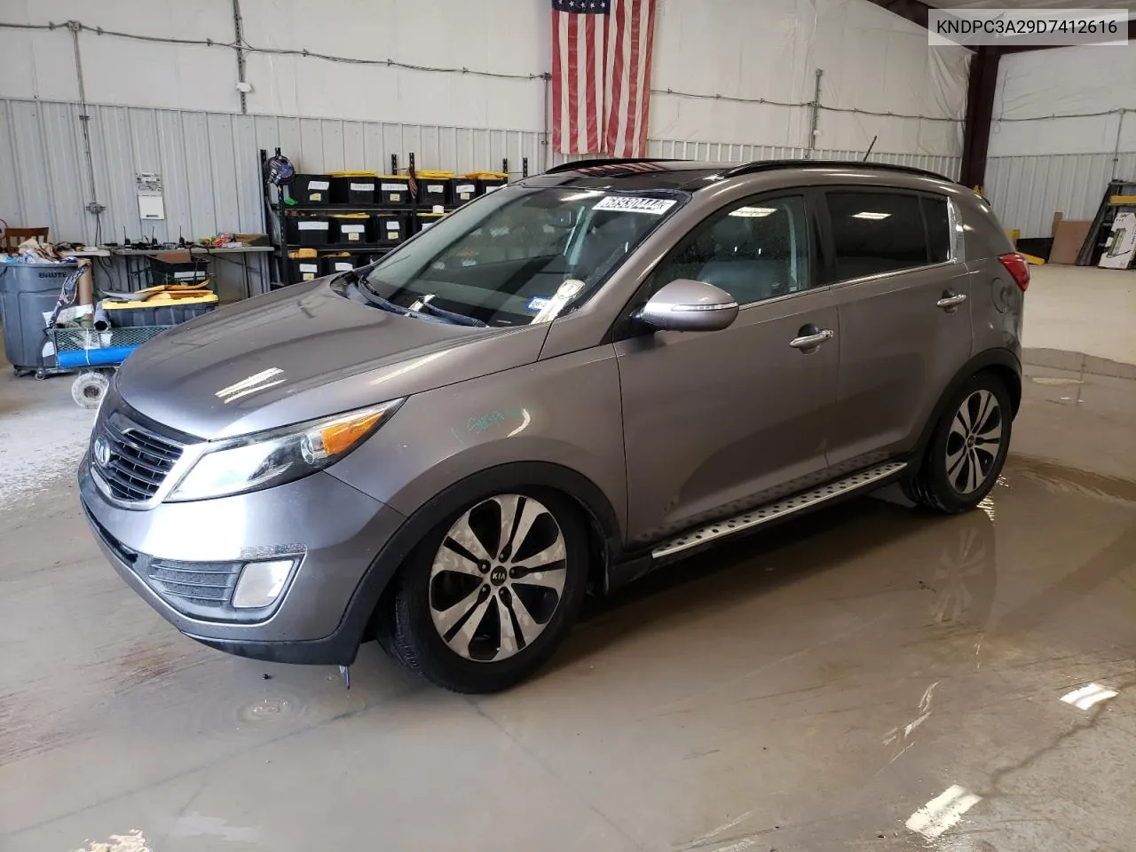 2013 Kia Sportage Ex VIN: KNDPC3A29D7412616 Lot: 68930444