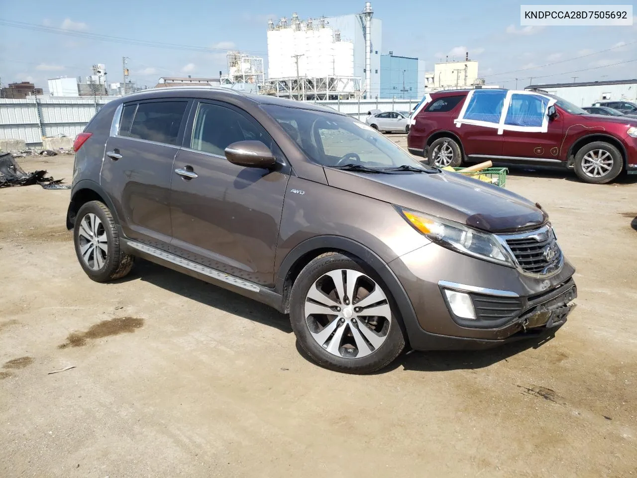 2013 Kia Sportage Ex VIN: KNDPCCA28D7505692 Lot: 69445104