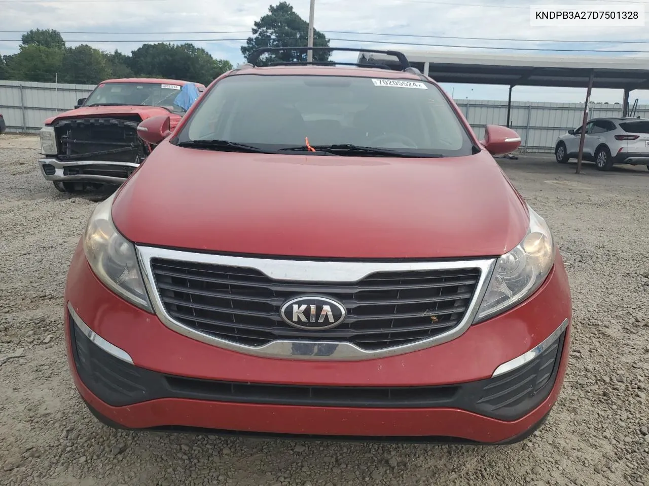 2013 Kia Sportage Base VIN: KNDPB3A27D7501328 Lot: 70205524