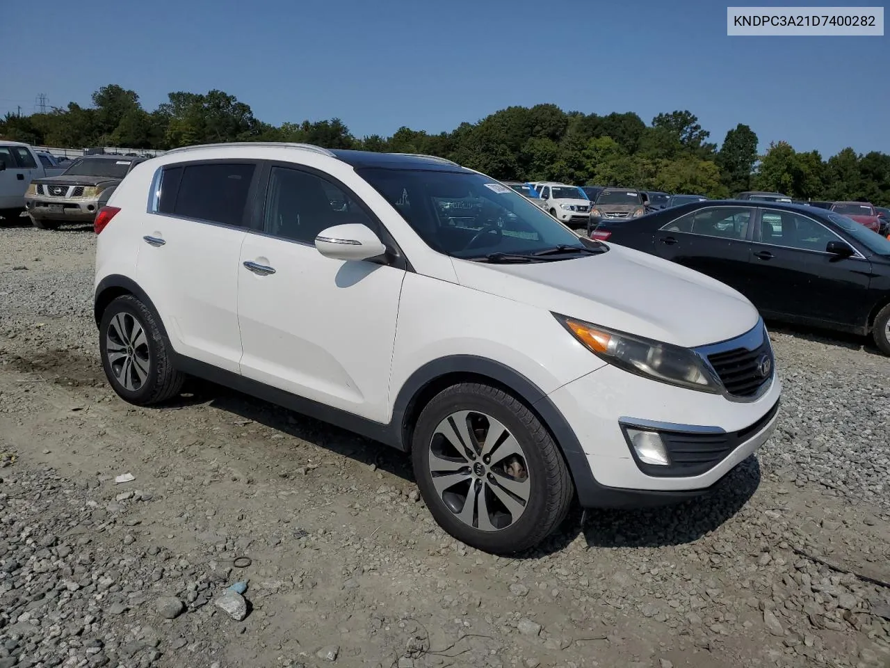 2013 Kia Sportage Ex VIN: KNDPC3A21D7400282 Lot: 70830044