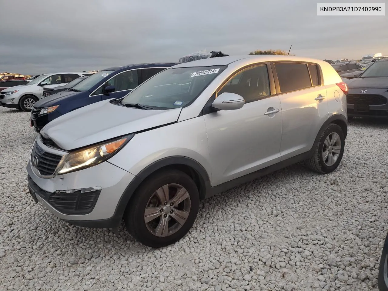 2013 Kia Sportage Base VIN: KNDPB3A21D7402990 Lot: 70850014