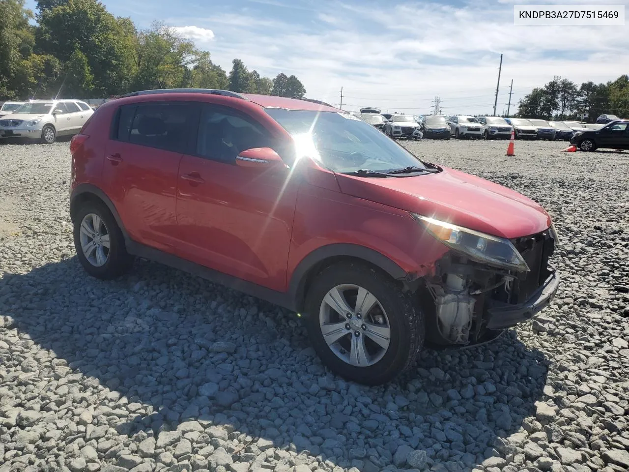 2013 Kia Sportage Base VIN: KNDPB3A27D7515469 Lot: 71041414