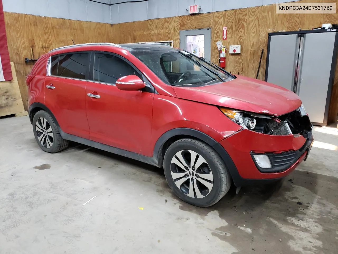 2013 Kia Sportage Ex VIN: KNDPC3A24D7531769 Lot: 71093534