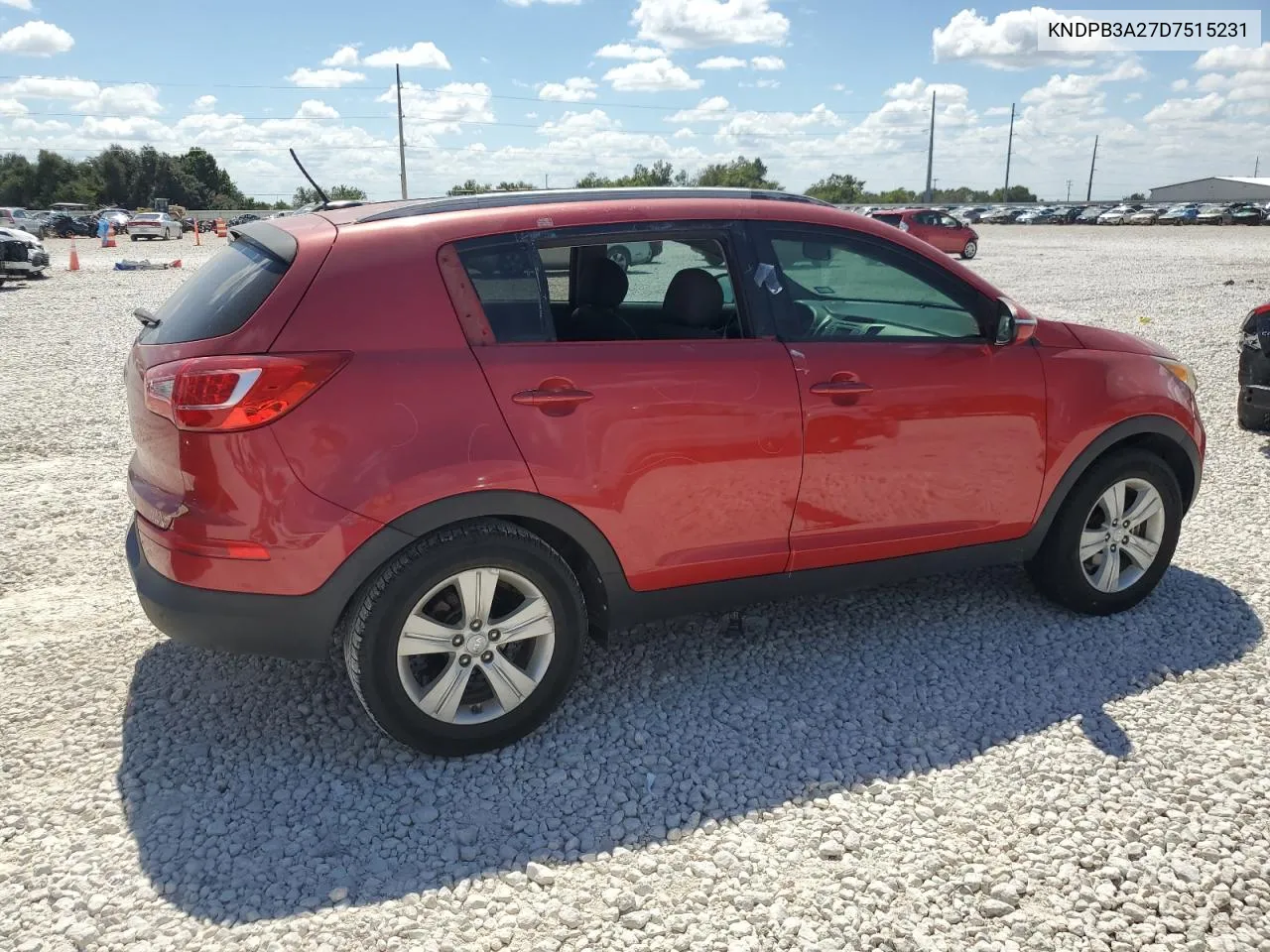 2013 Kia Sportage Base VIN: KNDPB3A27D7515231 Lot: 71703984