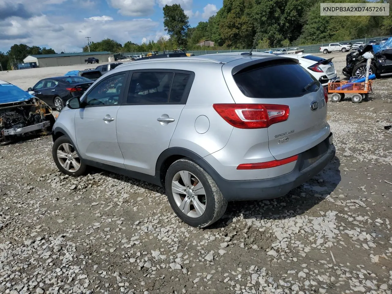 2013 Kia Sportage Base VIN: KNDPB3A2XD7457261 Lot: 72019504