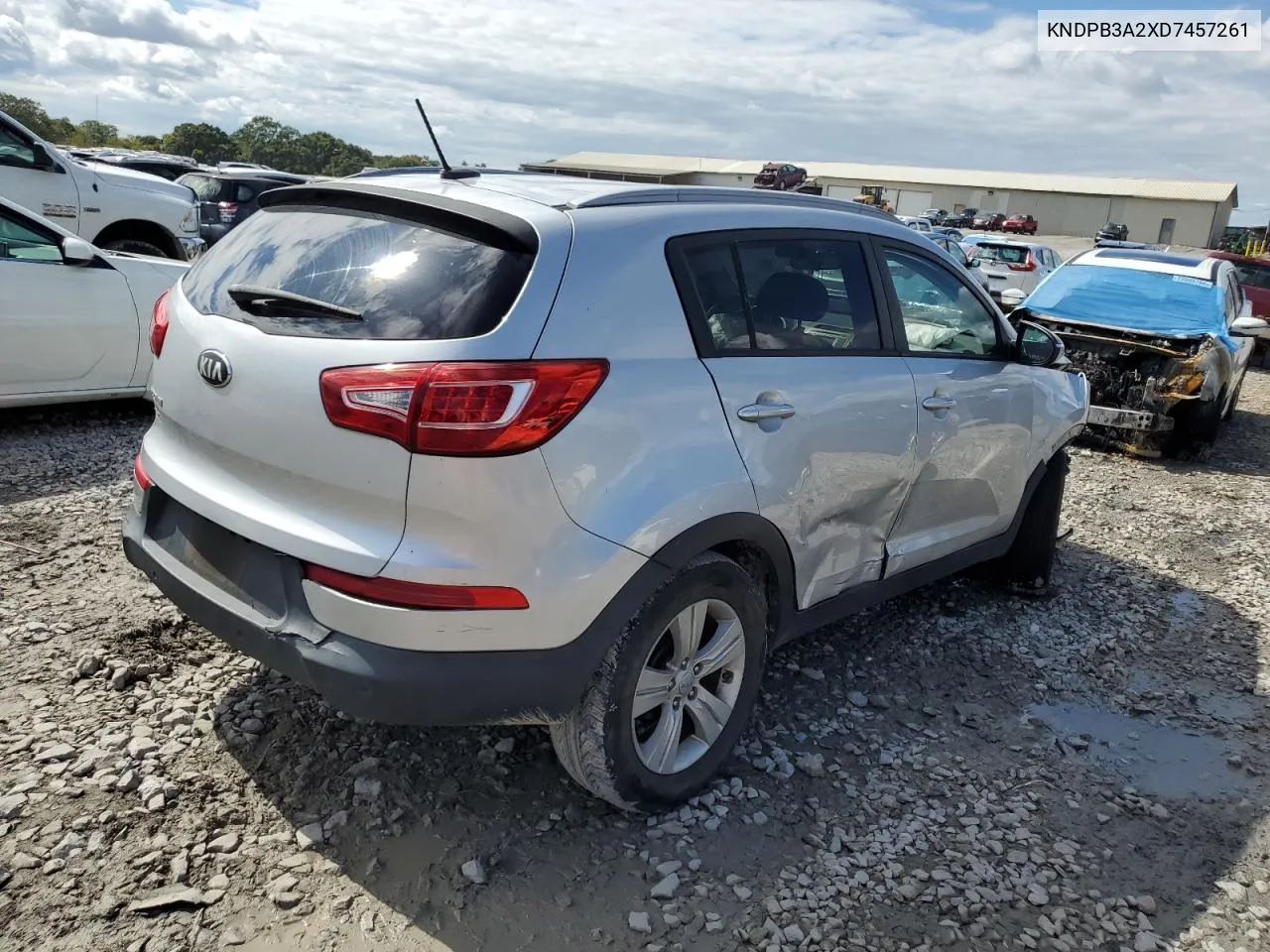 2013 Kia Sportage Base VIN: KNDPB3A2XD7457261 Lot: 72019504