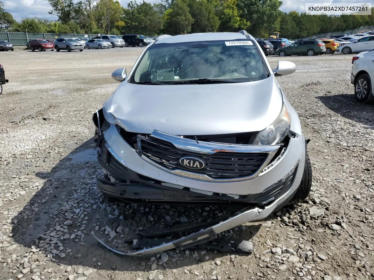 2013 Kia Sportage Base VIN: KNDPB3A2XD7457261 Lot: 72019504