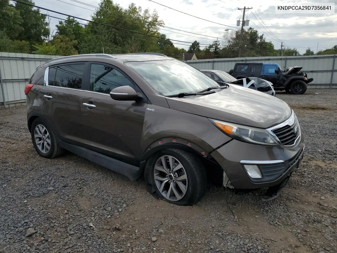 2013 Kia Sportage Ex VIN: KNDPCCA29D7356841 Lot: 72022464