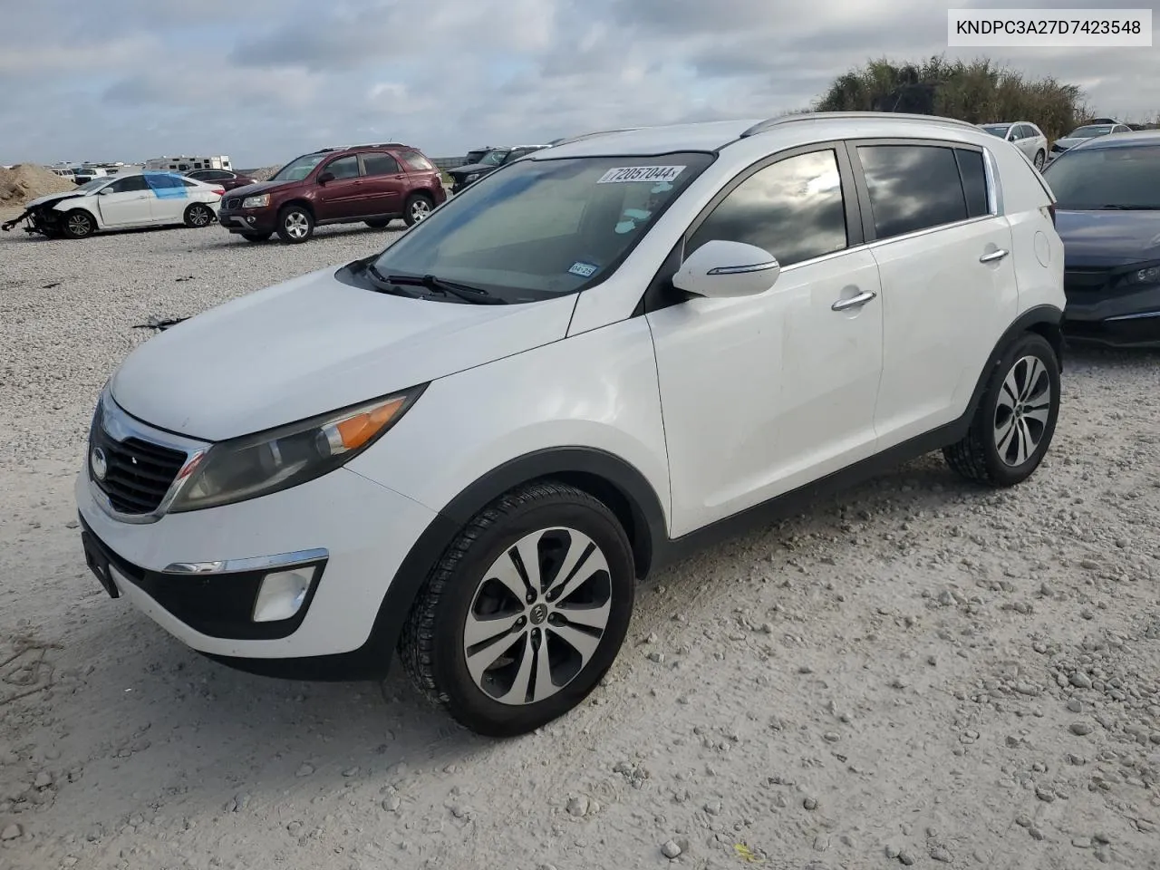 2013 Kia Sportage Ex VIN: KNDPC3A27D7423548 Lot: 72057044