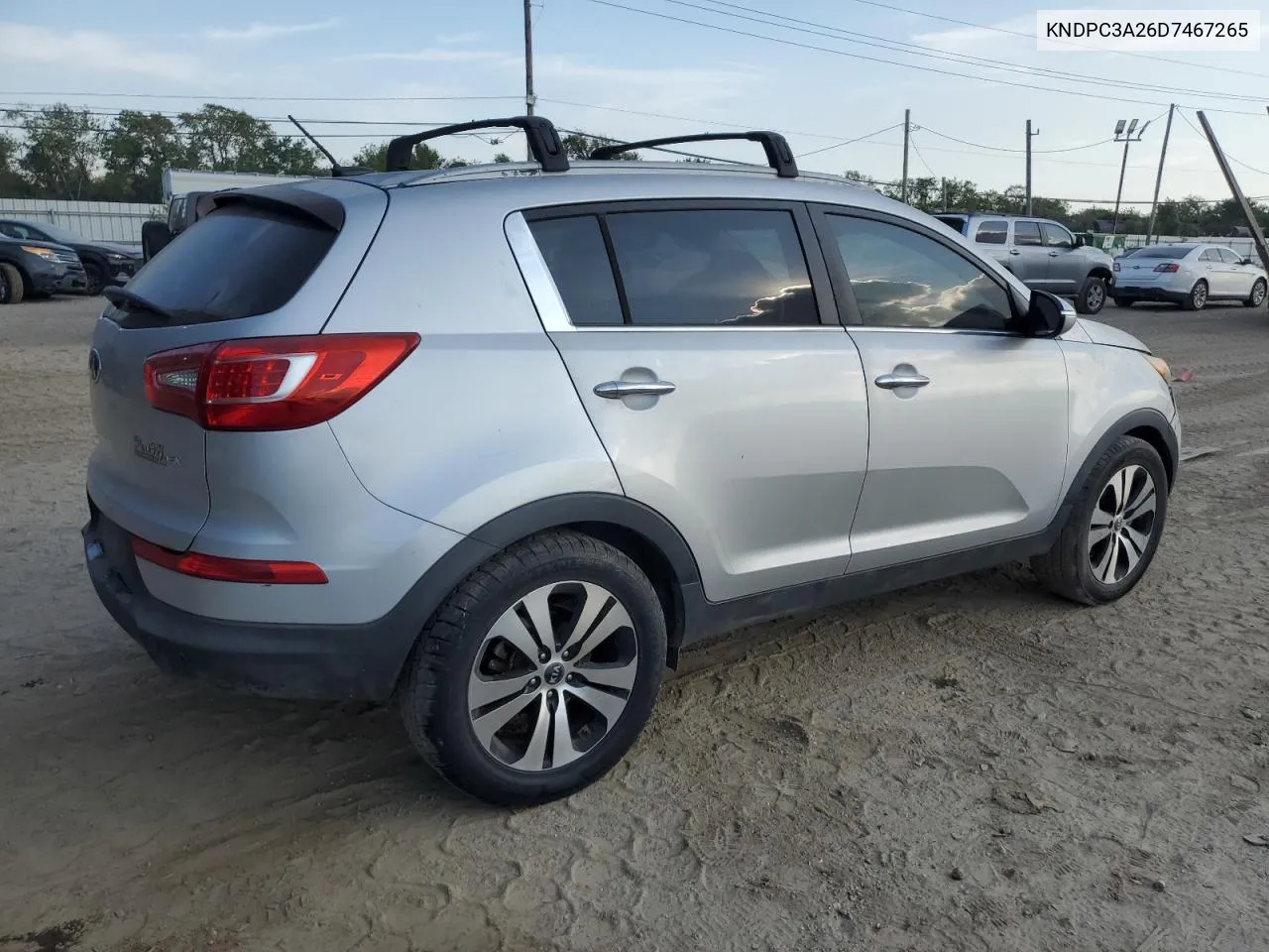 2013 Kia Sportage Ex VIN: KNDPC3A26D7467265 Lot: 72271514