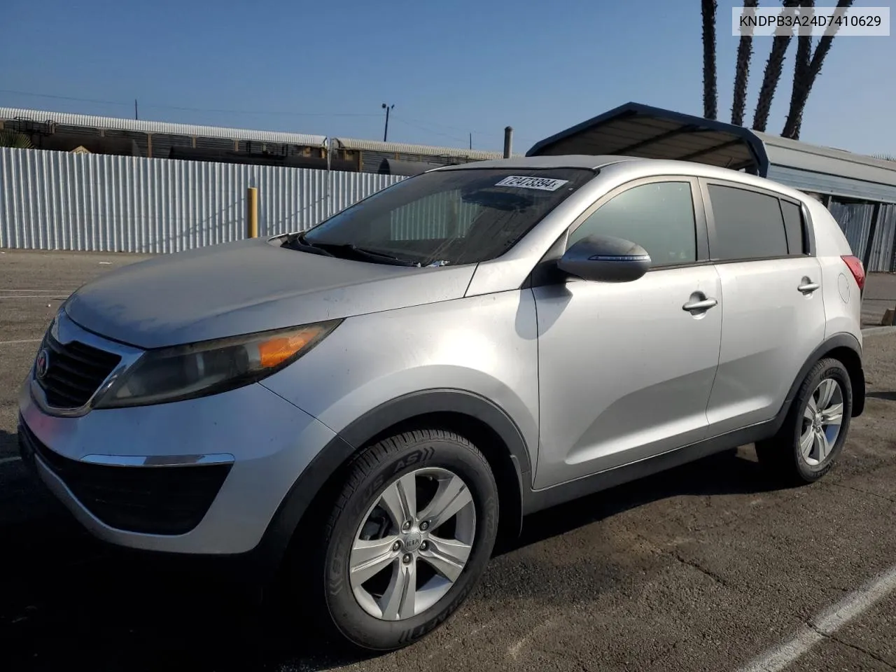 2013 Kia Sportage Base VIN: KNDPB3A24D7410629 Lot: 72473394