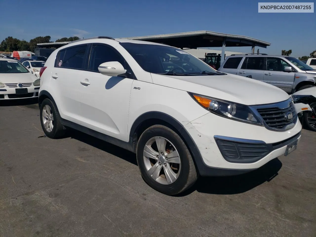 2013 Kia Sportage Lx VIN: KNDPBCA20D7487255 Lot: 72761294