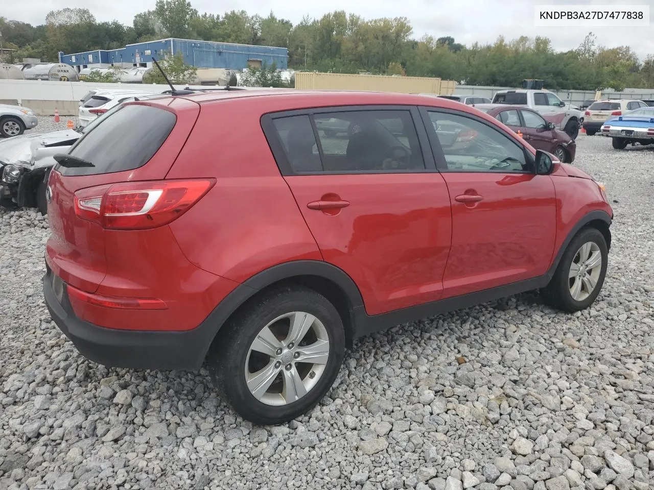 2013 Kia Sportage Base VIN: KNDPB3A27D7477838 Lot: 73214134