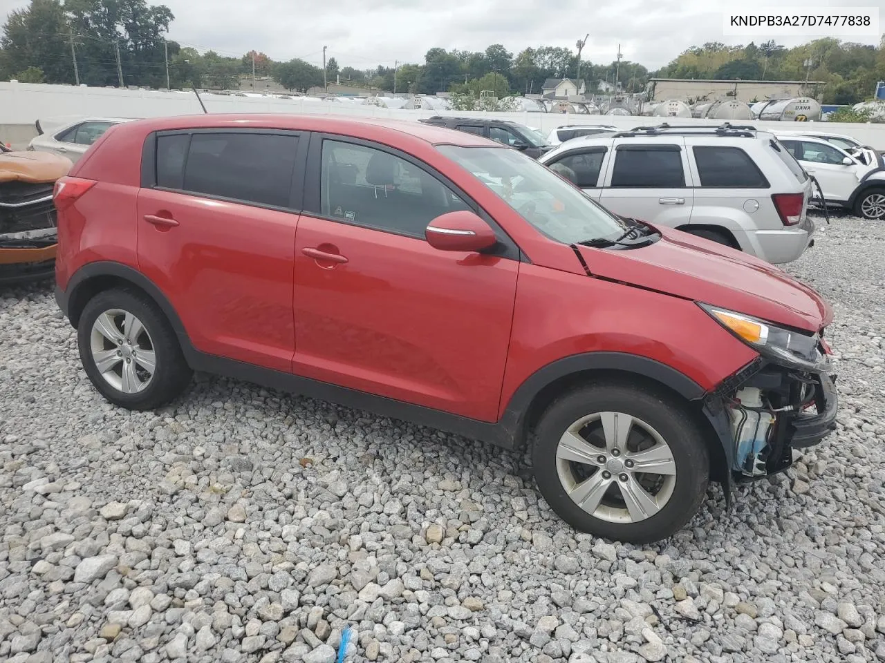 2013 Kia Sportage Base VIN: KNDPB3A27D7477838 Lot: 73214134