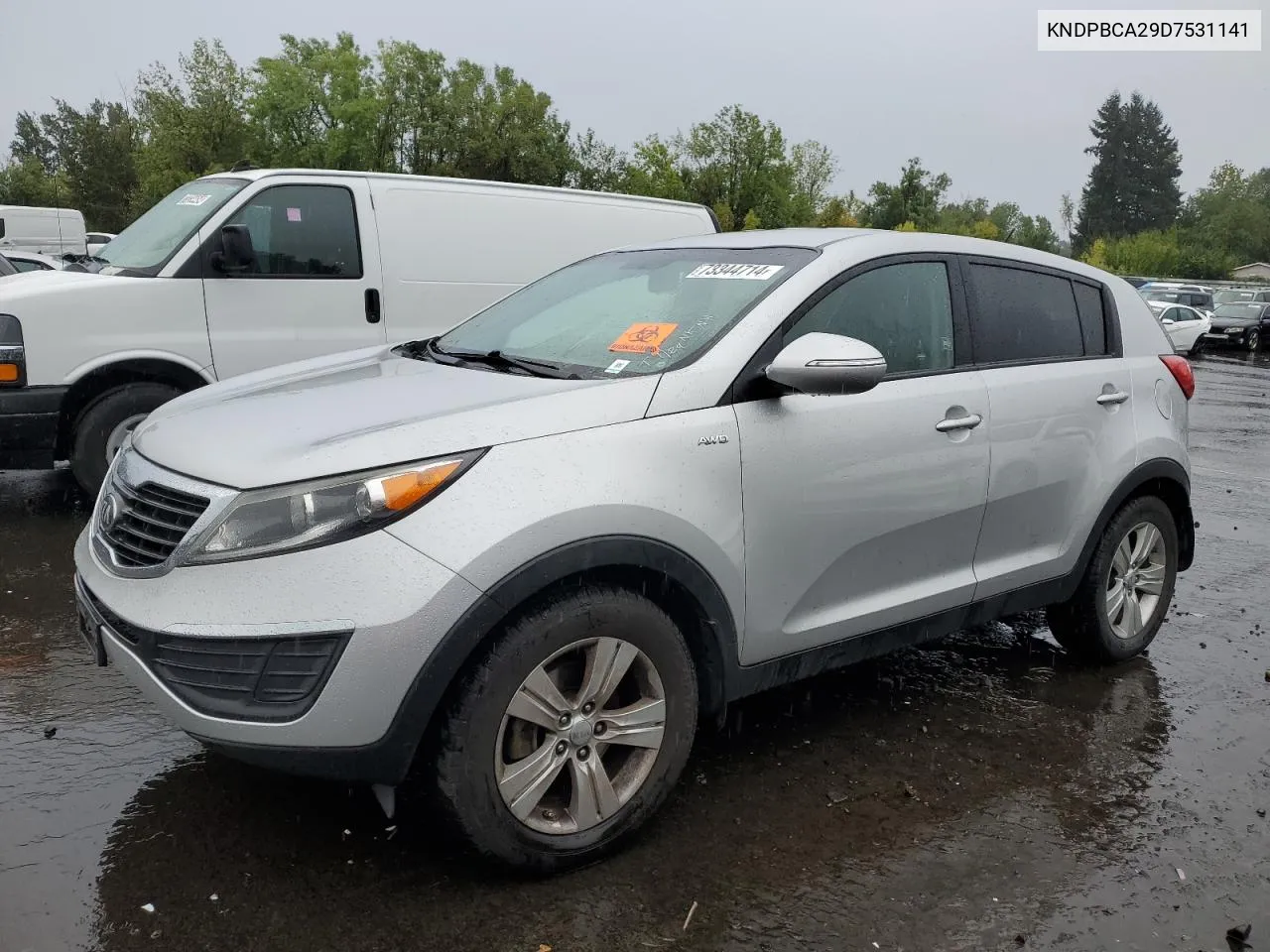 2013 Kia Sportage Lx VIN: KNDPBCA29D7531141 Lot: 73344714