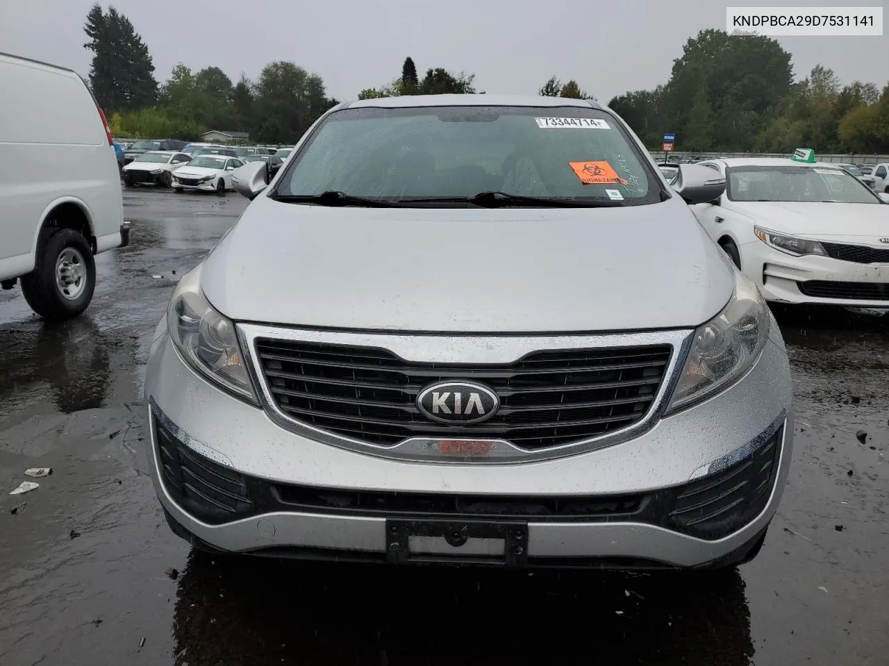 2013 Kia Sportage Lx VIN: KNDPBCA29D7531141 Lot: 73344714