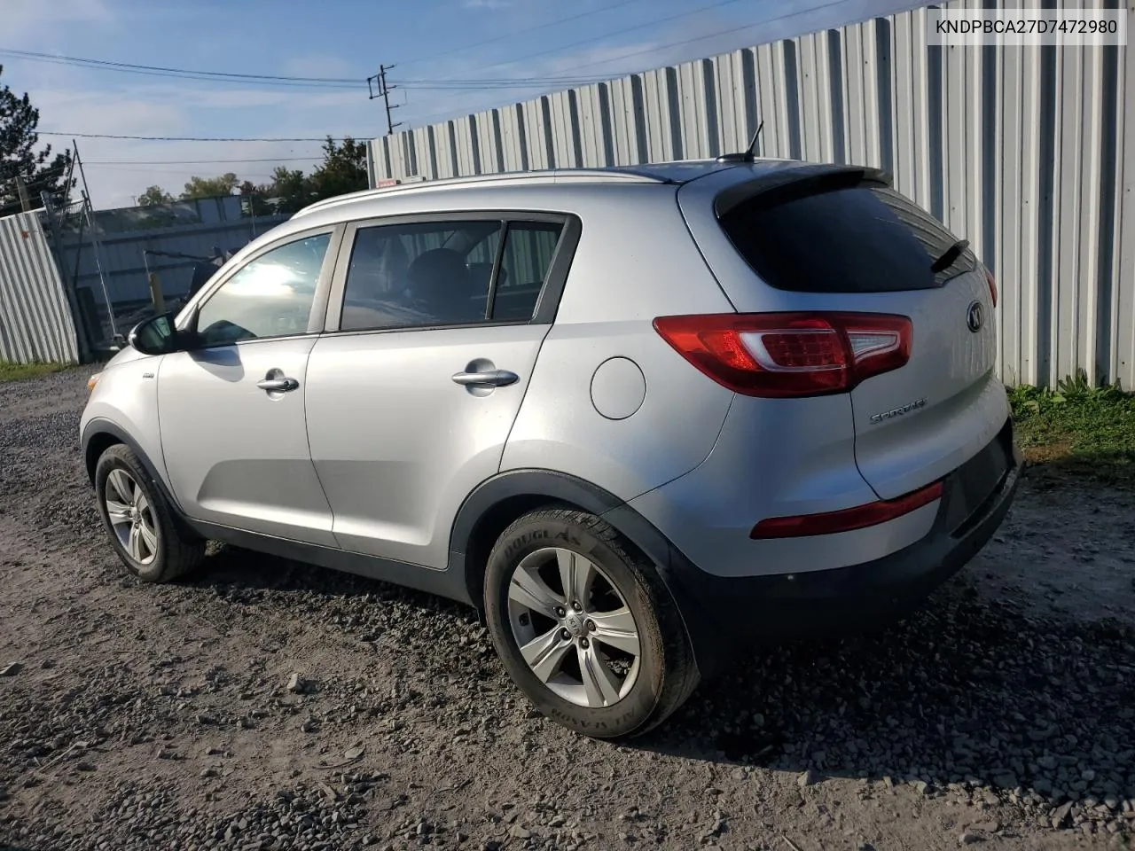 2013 Kia Sportage Lx VIN: KNDPBCA27D7472980 Lot: 73691434