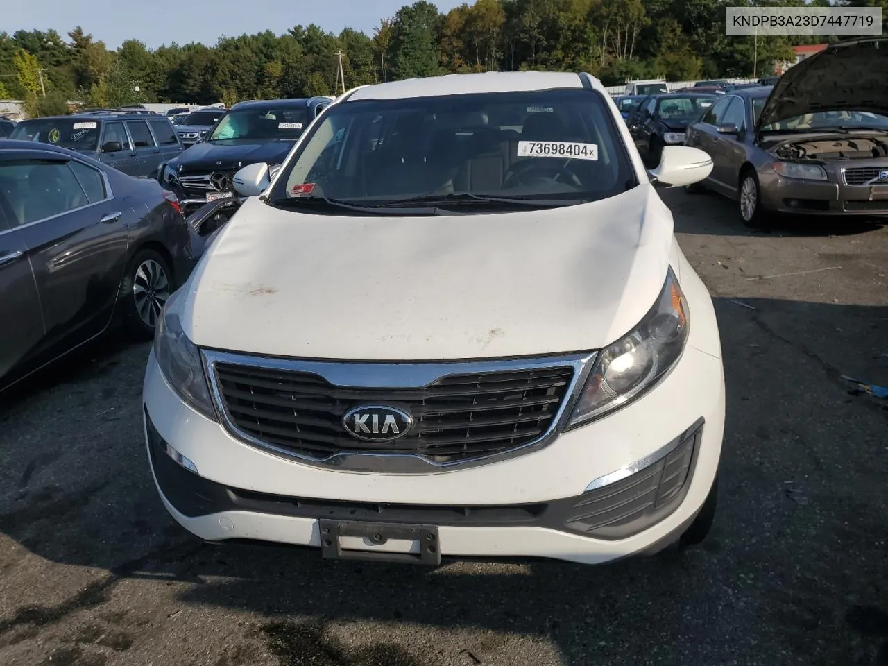 2013 Kia Sportage Base VIN: KNDPB3A23D7447719 Lot: 73698404