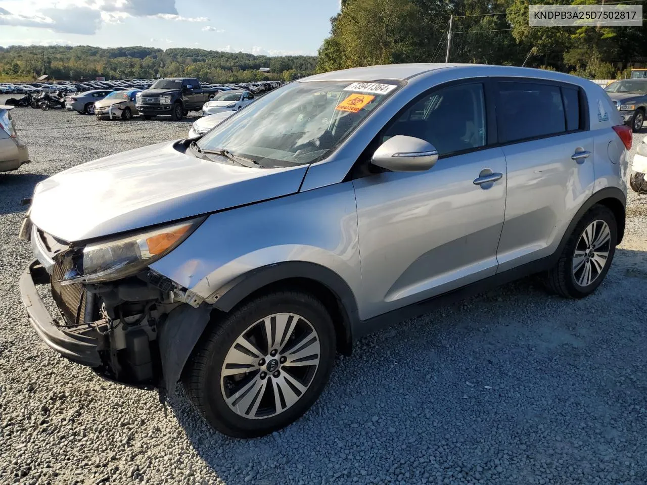 2013 Kia Sportage Base VIN: KNDPB3A25D7502817 Lot: 73941364