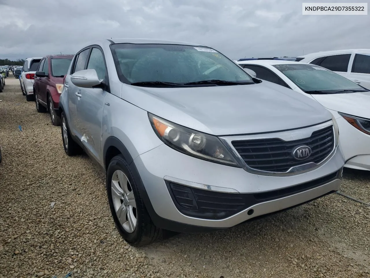 2013 Kia Sportage Lx VIN: KNDPBCA29D7355322 Lot: 74174134