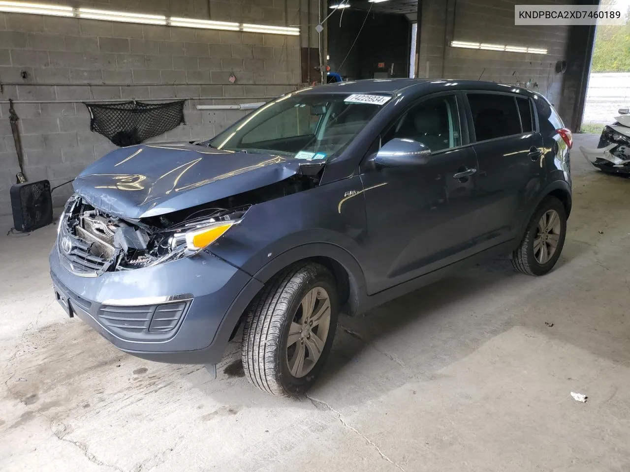 2013 Kia Sportage Lx VIN: KNDPBCA2XD7460189 Lot: 74225934