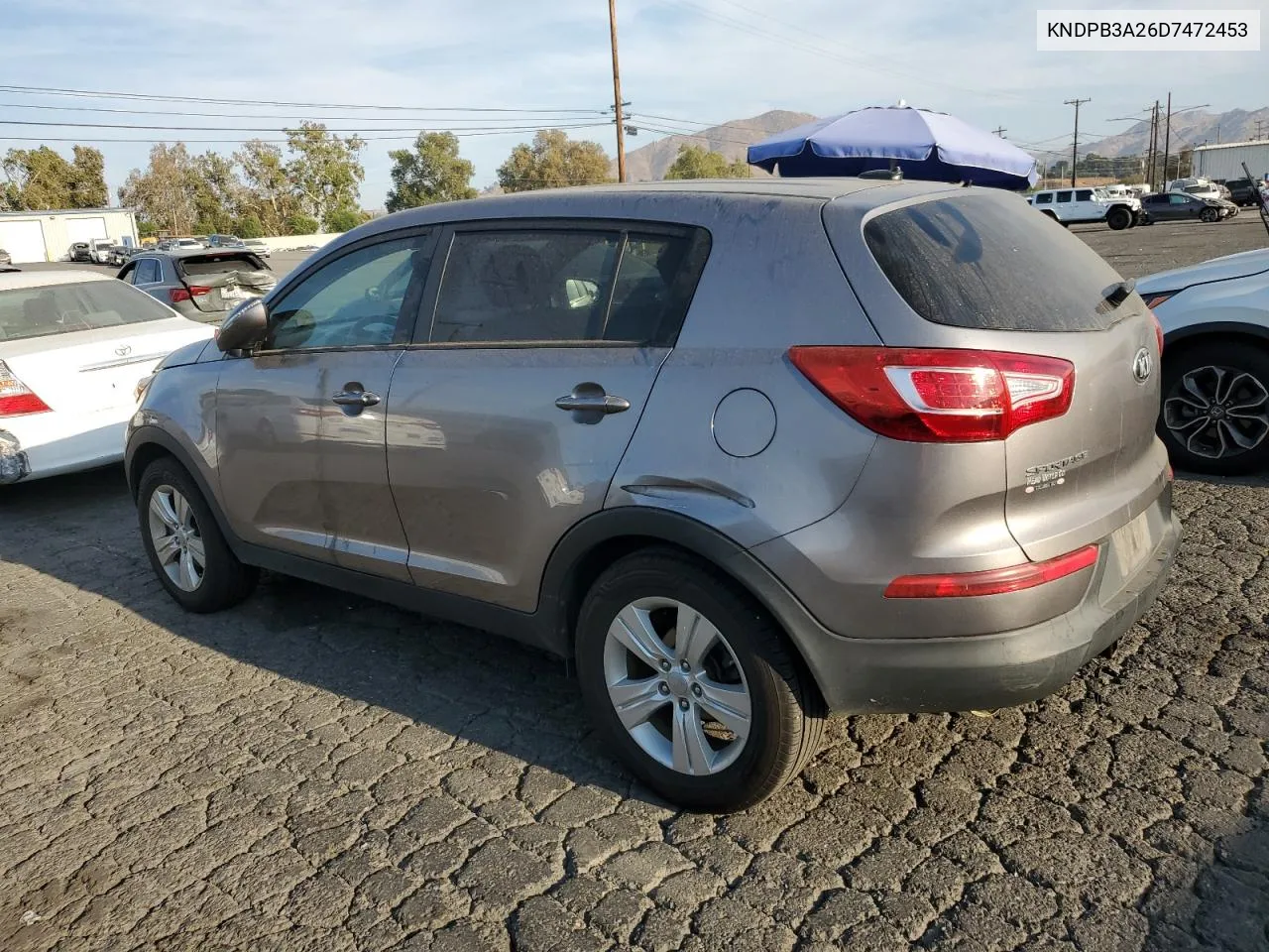 2013 Kia Sportage Base VIN: KNDPB3A26D7472453 Lot: 74360374