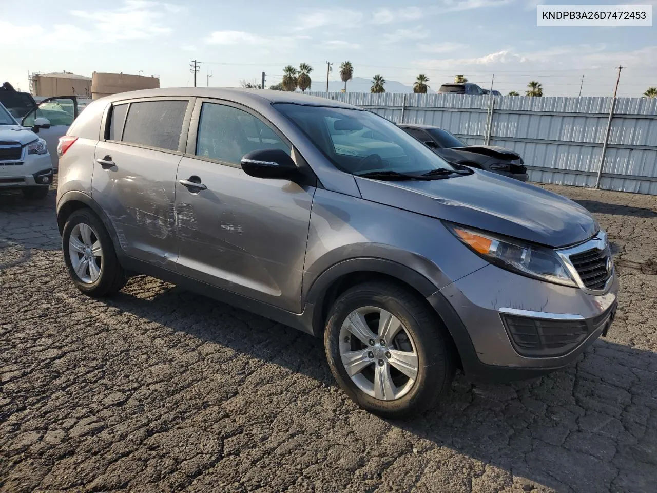 2013 Kia Sportage Base VIN: KNDPB3A26D7472453 Lot: 74360374